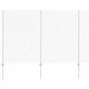 vidaXL Kettenzaun mit Pfosten 10 x 1,5 m (B x H) Feuerverzinkter Stahl