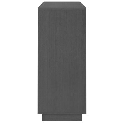 vidaXL Sideboard Grau 104,5x34x80 cm Massivholz Kiefer