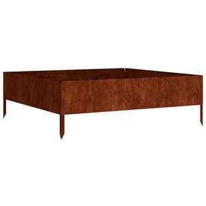 vidaXL Hochbeet 100x100x33,5 cm Cortenstahl