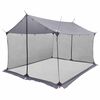 vidaXL Camping-Tarp mit Netzw&auml;nden Grau und Orange 340 x 260 x 220 cm