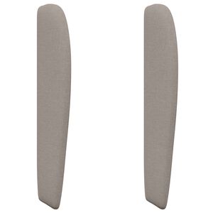 vidaXL Kopfteil Ohr Beige Stoff