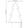 vidaXL Weihnachtsbaum mit Erdspießen und 80 LEDs 60 cm