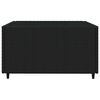 vidaXL 4-tlg. Garten-Lounge-Set mit Kissen Schwarz Poly Rattan