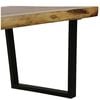 vidaXL Couchtisch Massivholz Suar 102x56x41 cm