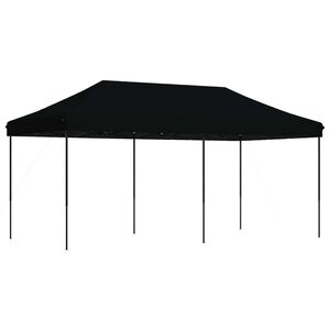 vidaXL Partyzelt 292 x 580 x 315 cm Schwarz Oxford-Stoff