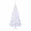 vidaXL K&uuml;nstlicher Weihnachtsbaum Wei&szlig; 180 cm PVC und Stahl
