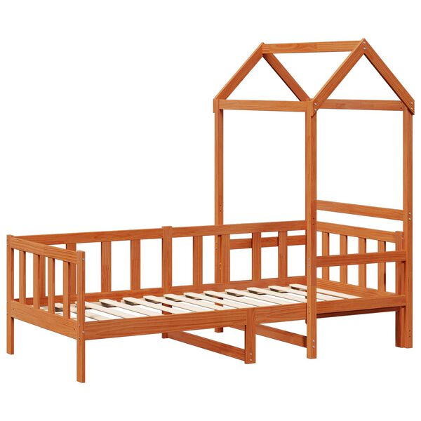 vidaXL Tagesbett Set 2 pcs Wachsbraun Massives Kiefernholz