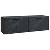 vidaXL Wandmontierter TV-Schrank Schwarz 98 x 31 x 30 cm Holzwerkstoff