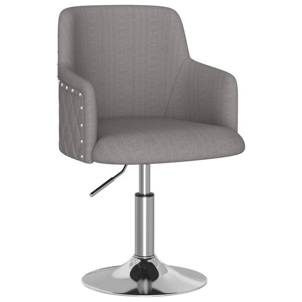 vidaXL Esszimmerst&uuml;hle 6 Stk. Dunkelgrau Stoff