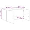 vidaXL Wandschrank Altholz 80 x 42,5 x 40 cm Holzwerkstoff