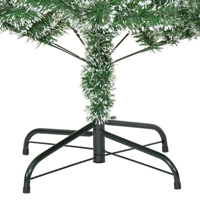 vidaXL Künstlicher Weihnachtsbaum Beschneit Grün 210 cm