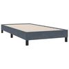 vidaXL Boxspringbett ohne Matratze Dunkelgrau 80x210 cm Samt