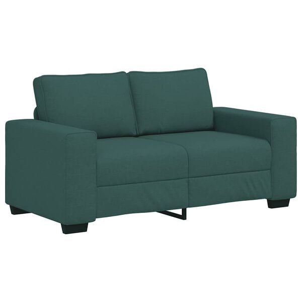 vidaXL 2-Sitzer-Sofa Dunkelgr&uuml;n 160x77x82 cm Stoff