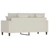 vidaXL 2-Sitzer-Sofa Creme 140 cm Samt