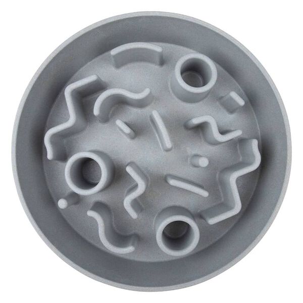 DISTRICT70 Anti-Schling-Napf f&uuml;r Hunde Bambus 28 cm Eisblau