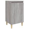 vidaXL Nachttisch Grau Sonoma 40x35x70 cm Holzwerkstoff