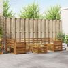 vidaXL Sofagarnituren 8 pcs Natur Massivholz Akazie