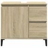 vidaXL Badschrank Sonoma-Eiche 65x33x60 cm Holzwerkstoff