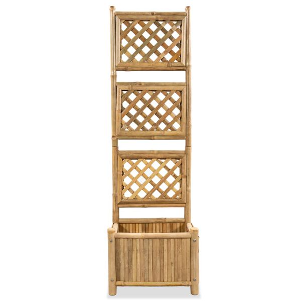 vidaXL Pflanzenbehälter mit Spalier Bambus 40 cm