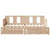 vidaXL Tagesbett Ausziehbar mit Schubladen ohne Matratze 90x190 cm