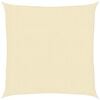 vidaXL Sonnensegel HDPE Quadratisch 3,6x3,6 m Creme