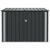 vidaXL Gartenlagerbox Schwarz 151,5 x 107 x 100 cm Stahl