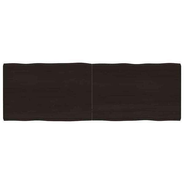 vidaXL Tischplatte 180x60x(2-6) cm Massivholz Behandelt Baumkante