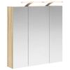 vidaXL Badezimmerspiegelschrank Sonoma-Eiche 70 x 14,5 x 70 cm