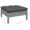 vidaXL 5-tlg. Garten-Lounge-Set mit Kissen Kiefer Massivholz