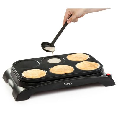 DOMO Crepe- und Pancake-Maker DO8709P 1000 W Schwarz