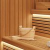vidaXL Sauna-Eimer 2 pcs Braun Massives Kiefernholz und Hanf