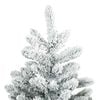 vidaXL K&uuml;nstlicher klappbarer Weihnachtsbaum Wei&szlig; 150 cm PVC und Stahl