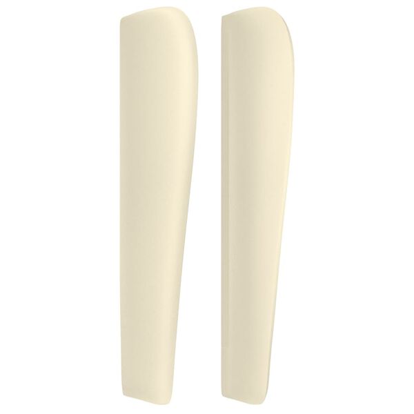 vidaXL Kopfteil mit Ohren Creme 147x23x118/128 cm Kunstleder