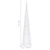 vidaXL LED-Leuchtkegel Acryl Deko Kaltweiß 120 cm