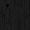 vidaXL Kopfteil Schwarz 106x4x100 cm Massivholz Kiefer