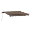 vidaXL Markisenstoff Taupe 400 x 350 cm Polyester