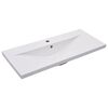 vidaXL Einbauwaschbecken 91x39,5x18,5 cm Keramik Wei&szlig;