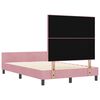 vidaXL Boxspringbett mit Kopfteil Rosa 120 x 190 cm Samt
