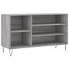 vidaXL Schuhregal Grau Sonoma 102x36x60 cm Holzwerkstoff