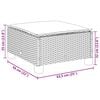 vidaXL 9-tlg. Garten-Sofagarnitur mit Kissen Beige Poly Rattan