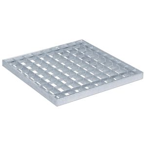 vidaXL Gitter Silber 30 x 30 x 2 cm Feuerverzinkter Stahl