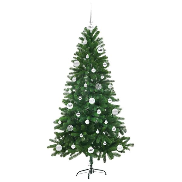 vidaXL Weihnachtsbaum mit 150 LEDs mit St&auml;nder Gr&uuml;n 150 cm PE