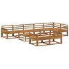 vidaXL Outdoor-Sofagarnitur 9 pcs Natur Massivholz Akazie