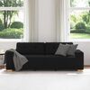vidaXL 3-Sitzer-Sofa Schwarz 180 cm Stoff
