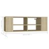 vidaXL TV-Wandschrank Sonoma-Eiche 102x35x35 cm Holzwerkstoff