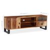 vidaXL TV-Schrank Massivholz Akazie 120x30x40 cm