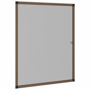 vidaXL Insektenschutz f&uuml;r Fenster Braun 110 x 130 cm