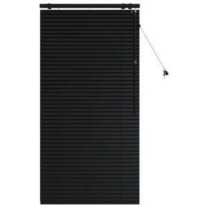 vidaXL Venezianische Jalousie Schwarz 75 x 160 cm 35 mm