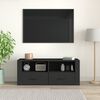 vidaXL TV-Schrank Schwarz 100x35x40 cm Holzwerkstoff