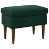 vidaXL Hocker Dunkelgr&uuml;n 55 x 35 x 41 cm Samt
